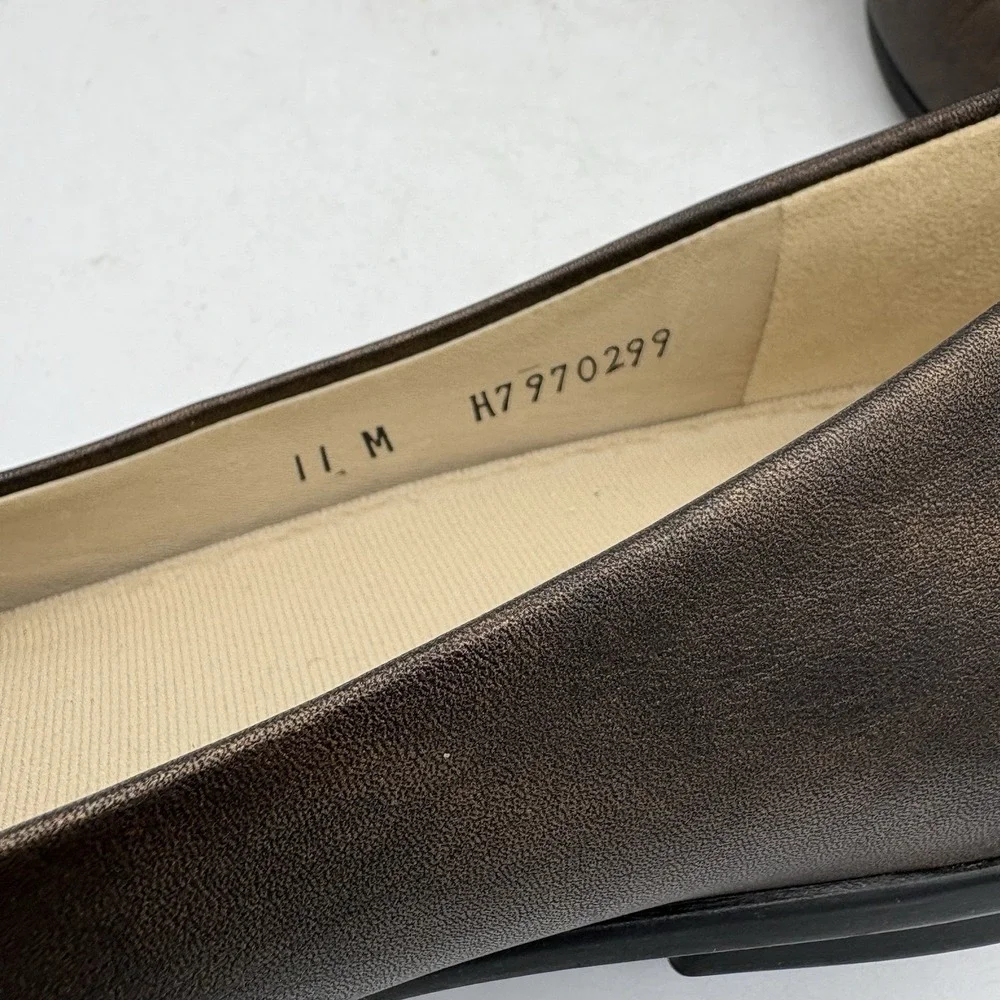 SAS Shoes Womens‎ Size 11 M Scenic Ballet Flats Loafers Bronze Metallic Comfort